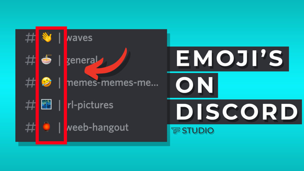 how to add emoji to text channel discord